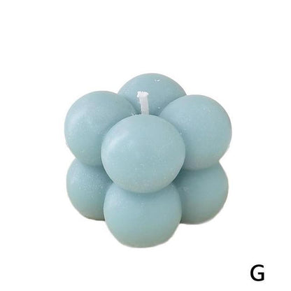 Home Decoration Candle Cube Bubble Candles Handmade Scented Candle Hand Poured Decorative Candle Aesthetic Candles Room Decor for Home Use Bedroom Soy Wax Aromatherapy Cube Candle Scented Relaxing Birthday Gift Home Decoration