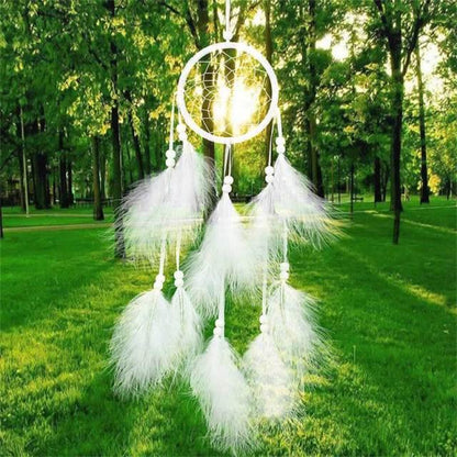 Indian Style Dreamcatcher Handmade Wind Chimes Hanging Pendant Dream Catcher For Bedroom Home Wall Art Hangings Decorations Feather Flowers Dream Catchers For Girls Kids Nursery Bedroom Wall Decor Festival Gift