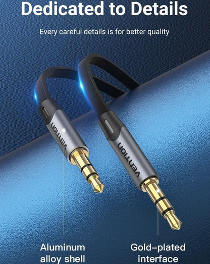 Jack 3.5mm Aux Cable  3.5mm Audio Cable Jack  Headphones Speaker Cable Male Stereo Audio Cable Fabric Braided Compatible For Headphones Smartphone Car Stereos