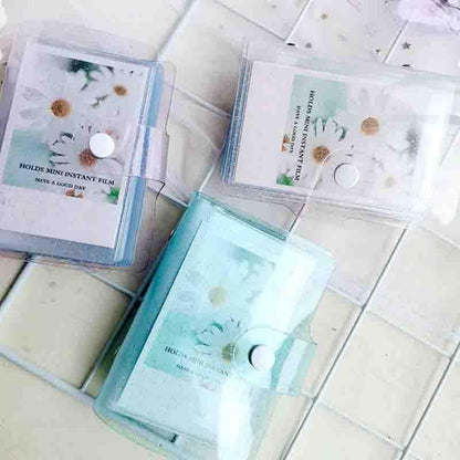 Jelly Color Photo Album for Mini Card Photo Sticker Album Mini Photo Album Transparent Glitter Card Holder Gifts For Valentine Gifts for Friends