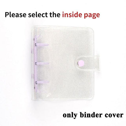 Jelly Color Photo Album for Mini Card Photo Sticker Album Mini Photo Album Transparent Glitter Card Holder Gifts For Valentine Gifts for Friends