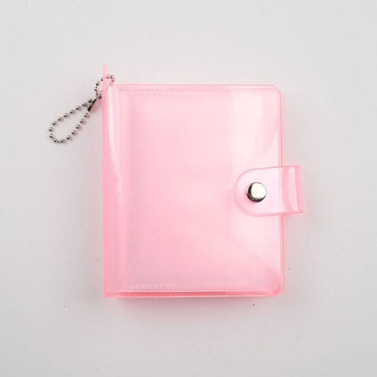 Jelly Color Photo Album for Mini Card Photo Sticker Album Mini Photo Album Transparent Glitter Card Holder Gifts For Valentine Gifts for Friends