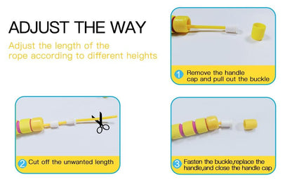 Jump Rope For Kids Girls Boys Adjustable Soft Skipping Rope With Skin-Friendly Foam Handles Soft Skipping Rope With Skin-Friendly Foam Handles For Kids Boys Girls Children Outdoor Fun Activity