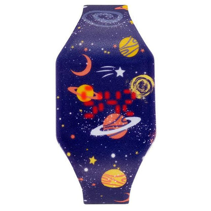Kids Digital Watches Cute Mermaid Unicorn Dinosaur Dolphin Childern Christmas Electronic Cartoon Cute Outdoor Kids Lightweight Watches Comfortable Wrist Watch Gifts For Boys Girls