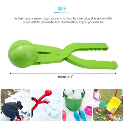 Kids Portable Colorful Outdoor Winter Snowball Maker Children Creative Fun Sports Winter Toy Lightweight Snow Balls Maker