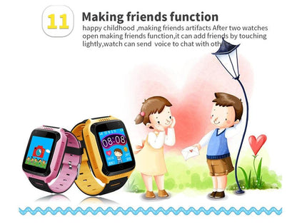 Kids Smart Watch GPS Phone Watches Camera Flashlight SOS Call Location Clock Children Watches 2G Data SIM Card Kids Smartwatch With Calling Camera Learning Games Video Music Flashlight For Boys Girls