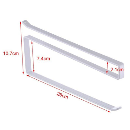 Kitchen Bathroom Toilet Paper Holder Tissue Storage Organizers Rack Roll Paper Holder Hanging Towel Holder Home Durable Roll Paper Towel Rack For Kitchen Bathroom Toilet Pantry Decor