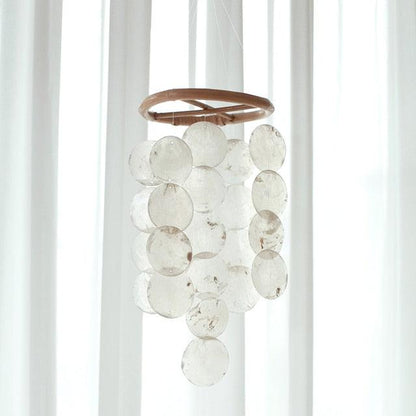 Korean Style Home Shell Melodious Sound Wind Chime Room Decoration Ornaments Nordic Hanging Wind Bells Wall Pendant For Home Office Kids Room Nursery Decor Gifts Photography Hanging Wind Chimes