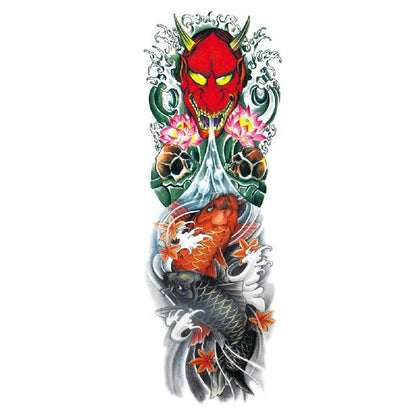Large Colorful Tattoos For Men Waterproof Dragon Sticker Temporary Luxury Big 3D Tattoo Modern Design