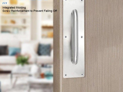 Large Size Door Handle Stainless Steel Furniture Handles  Door Knob Pull Handle Stainless Steel Flush Concealed Furniture Handle for Door Drawer Cupboard Cabinet Sliding Door