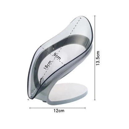 Leaf Shape Soap Box Creative Drain Soap Holder Bathroom Soap Holder Free Perforated Soap Dish For Bathroom Suction Cup Soap Dish Soap Dish with Draining Tray Soap Holder Saver for Shower Bathroom Keep Soap Bars Dry Clean
