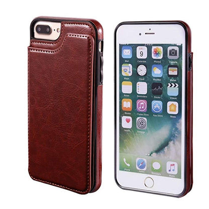 Leather Retro Card Holder Flip Cover for iPhone 11 12 13 14 Pro Max Mini Wallet Case iPhone 11 PU Leather Flip Cover Wallet Case For iPhone