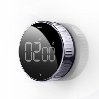 LED Magnetic Digital Timer For Kitchen Cooking Countdown Alarm Clock Digital Kitchen Timer, Large Magnetic LED Countdown Timer with Constant Light Function for classrooms 3-Level Volume Quiet Egg Timer for Children  Electronic Cooking Countdown Timer