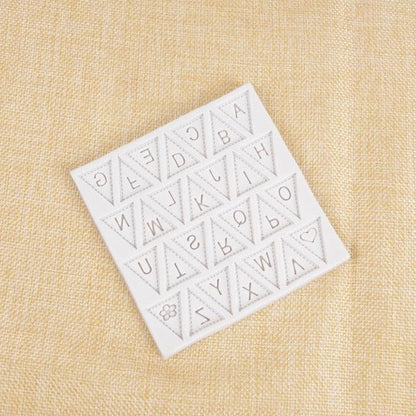 Letters Mold Triangle Alphabet Silicone Baking Mould Cupcake Decorating Tool Fondant Candy Chocolate Gumpaste Nonstick Letters Mold Triangle Alphabet Silicone Baking Mould Cupcake Decorating Tool