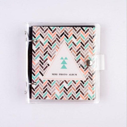 Light and Shadow Series Photo Album Ticket Storage Postcard 3 Inch memory 100 Pockets for Fujifilm Mini Film Paper Baby Family Scrapbook Albums DIY Memorable Gifts For Loved Ones