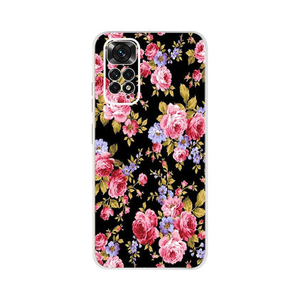 Light Luminous Case for Redmi Case Phone Cover in Soft and Hard PC Shockproof Anti-Scratch Case For Xiaomi Redmi Note 11 Case Redmi Note 11S Cover Luxury Cat Butterfly Soft Silicone Full Bumper For Xiaomi Redmi Note11 S Case