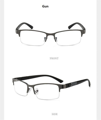 Lightweight Alloy Semi-Rimless Reading Glasses For  Men And Women With Quality Half Frame  Men Reading Glasses  For Men New Retro Eyewear