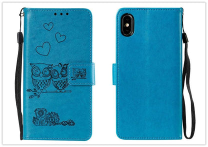 Love Couple Leather Case For iPhone 12 11 Pro  mini Phone Flip Wallet Soft Cover Shockproof Floral Cute Modern Leather Wallet Phone Case For iPhone