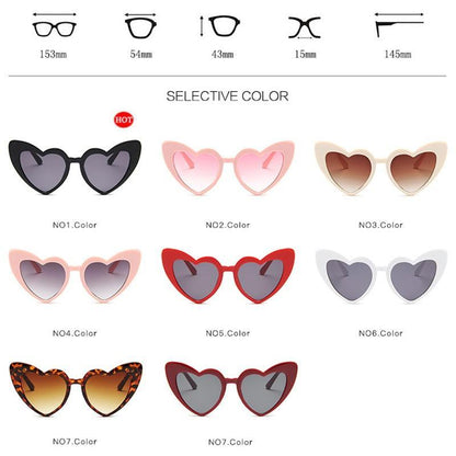 Love Heart Sunglasses For Women  Eyewear For Women/Men Metal Eyeglasses Shades For Women