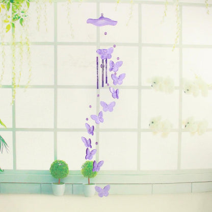 Lucky Butterfly Hanging Wind Chime Bell Garden Decoration Ornament Gift Home Decoration Fashion  High-end Gift Butterfly Gift Grandmother Gift Mother Gift Birthday Gift Festival Gift Witness Friendship Outdoor Wind Chime Garden Decor