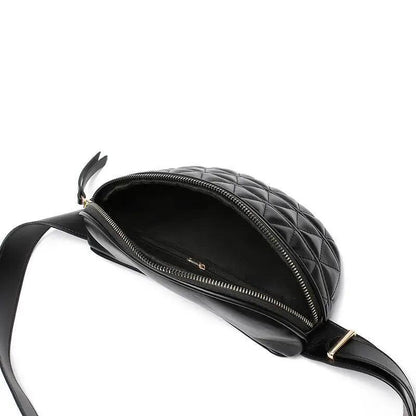 Luxurious Women PU Leather Waist Bags Waterproof Belt Bag Cross Body Fanny Pack Travel Bum Bag
