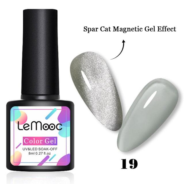 Luxury 5D Cat Magnetic Gel Nail Polish Black Chameleon UV Nail Gel Professional Manicure For Womens