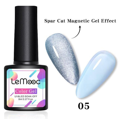 Luxury 5D Cat Magnetic Gel Nail Polish Black Chameleon UV Nail Gel Professional Manicure For Womens