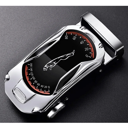 Luxury Automatic Black Genuine Leather Business Belt For Men New Fashion High Quality Black Belts