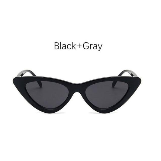 Luxury Black Design Sun Glasses Colorful Frames Vintage Sunglasses For Woman New Cat Eye Eyewear Triangular Retro Shades Ideal Glasses For Driving UV400