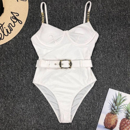 Luxury Black Female Swimsuit Vintage One Piece Ruffled Push Up Tummy Control Swimwear Halter One Piece Slimming Retro Swimsuit Women's Plus Size Push Up Bathing Suit Solid Red Swimwear Women Padded Bathing Suits