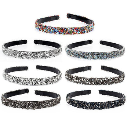 Luxury Crystal Pearl Rhinestone Headbands Fashion Women Hair Accessories Headdress Padded Hairbands Hair Bands Sparkly Hair Hoop Gorgeous Hair Accessories For Women