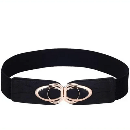 Luxury Elastic PU Leather Wide Belts For Women Fashion Stretchy Thick Waist Dress Plus Size Waistbands For Women