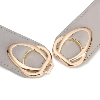 Luxury Elastic PU Leather Wide Belts For Women Fashion Stretchy Thick Waist Dress Plus Size Waistbands For Women
