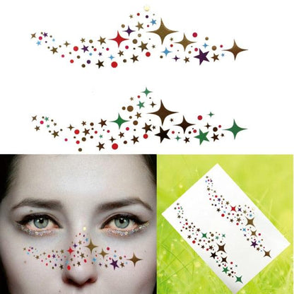 Luxury Flash Metallic Waterproof Temporary Tattoo Gold Silver Flower Tattoo Sticker Long Lasting Gold Design For Womens