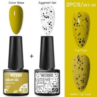 Luxury Gel Nail Polish Permanent Glossy Matte Egg Effect Elegant Stylish Eggshell Design For Women And Lady Nail Gel