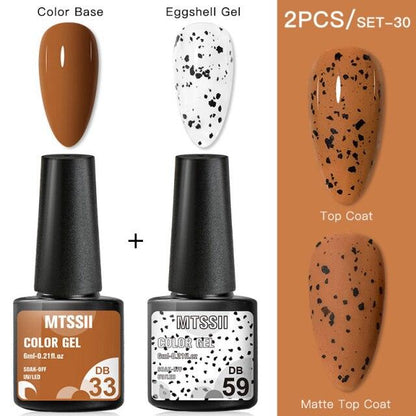 Luxury Gel Nail Polish Permanent Glossy Matte Egg Effect Elegant Stylish Eggshell Design For Women And Lady Nail Gel