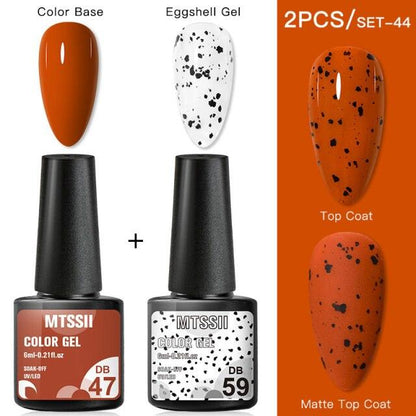 Luxury Gel Nail Polish Permanent Glossy Matte Egg Effect Elegant Stylish Eggshell Design For Women And Lady Nail Gel