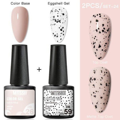 Luxury Gel Nail Polish Permanent Glossy Matte Egg Effect Elegant Stylish Eggshell Design For Women And Lady Nail Gel