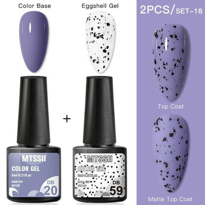 Luxury Gel Nail Polish Permanent Glossy Matte Egg Effect Elegant Stylish Eggshell Design For Women And Lady Nail Gel