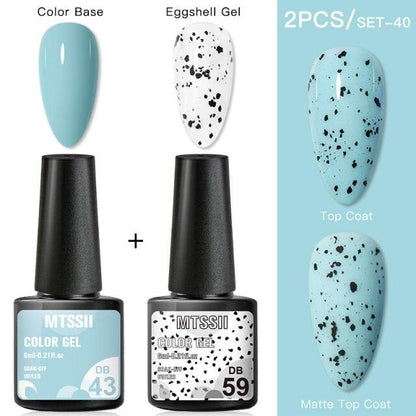 Luxury Gel Nail Polish Permanent Glossy Matte Egg Effect Elegant Stylish Eggshell Design For Women And Lady Nail Gel
