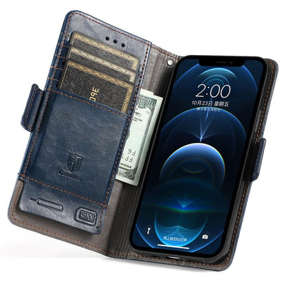 Luxury Leather Case For iPhone 13 11 12 14 Pro Max Mini Wallet Pocket Flip Case Cover Vintage Luxury Genuine Leather Fashion Business Classic Flip Case For Men
