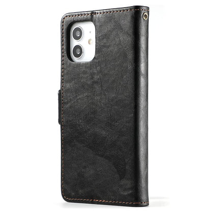 Luxury Leather Case For iPhone 13 11 12 14 Pro Max Mini Wallet Pocket Flip Case Cover Vintage Luxury Genuine Leather Fashion Business Classic Flip Case For Men