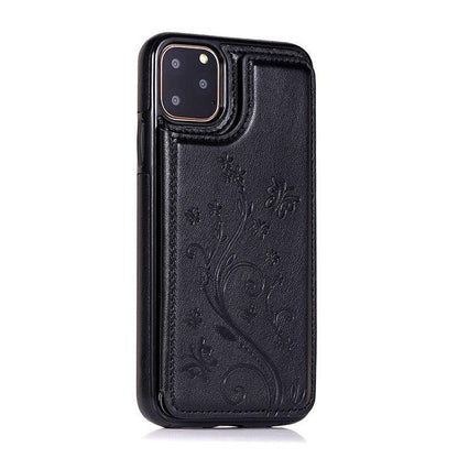Luxury Leather Case For iPhone 14 12 13 Pro Comfortable Soft Wallet Card Slots Phone Flip Cover Wallet Case with Card Holder for iPhone