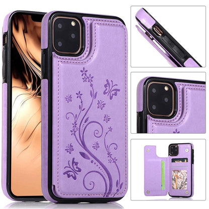 Luxury Leather Case For iPhone 14 12 13 Pro Comfortable Soft Wallet Card Slots Phone Flip Cover Wallet Case with Card Holder for iPhone