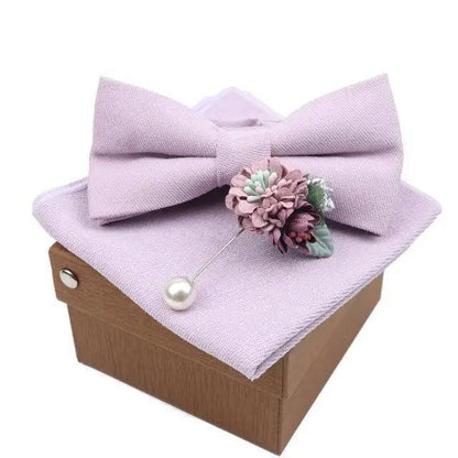 Luxury Men Cotton Colorful Bowtie Elegant Design Perfect Gifts For Men Fashionable Party Bowtie