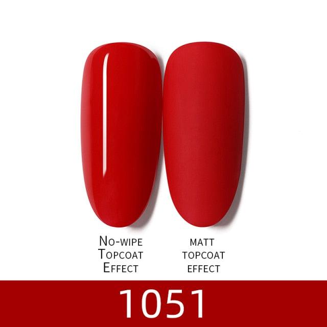 Luxury Modern Women Red 7ml UV Gel Nail Polish Set 8 Luxury Colors Elegant Manicure Nail Salon Stylish Design For Girls and Ladies