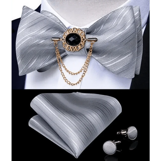Luxury Pink Solid Men Bow Tie Silk Business Wedding Elegant Bowtie For Men Unique Desing For Every Occasion