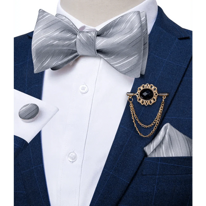 Luxury Pink Solid Men Bow Tie Silk Business Wedding Elegant Bowtie For Men Unique Desing For Every Occasion