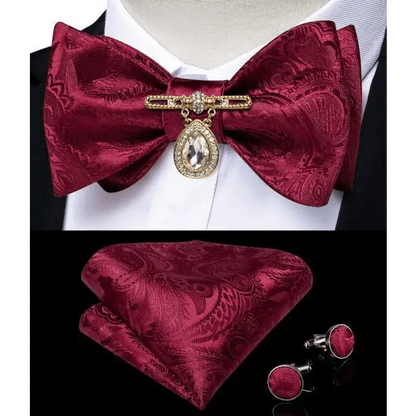 Luxury Pink Solid Men Bow Tie Silk Business Wedding Elegant Bowtie For Men Unique Desing For Every Occasion