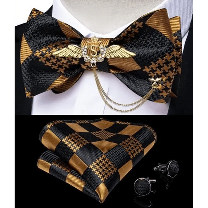 Luxury Pink Solid Men Bow Tie Silk Business Wedding Elegant Bowtie For Men Unique Desing For Every Occasion